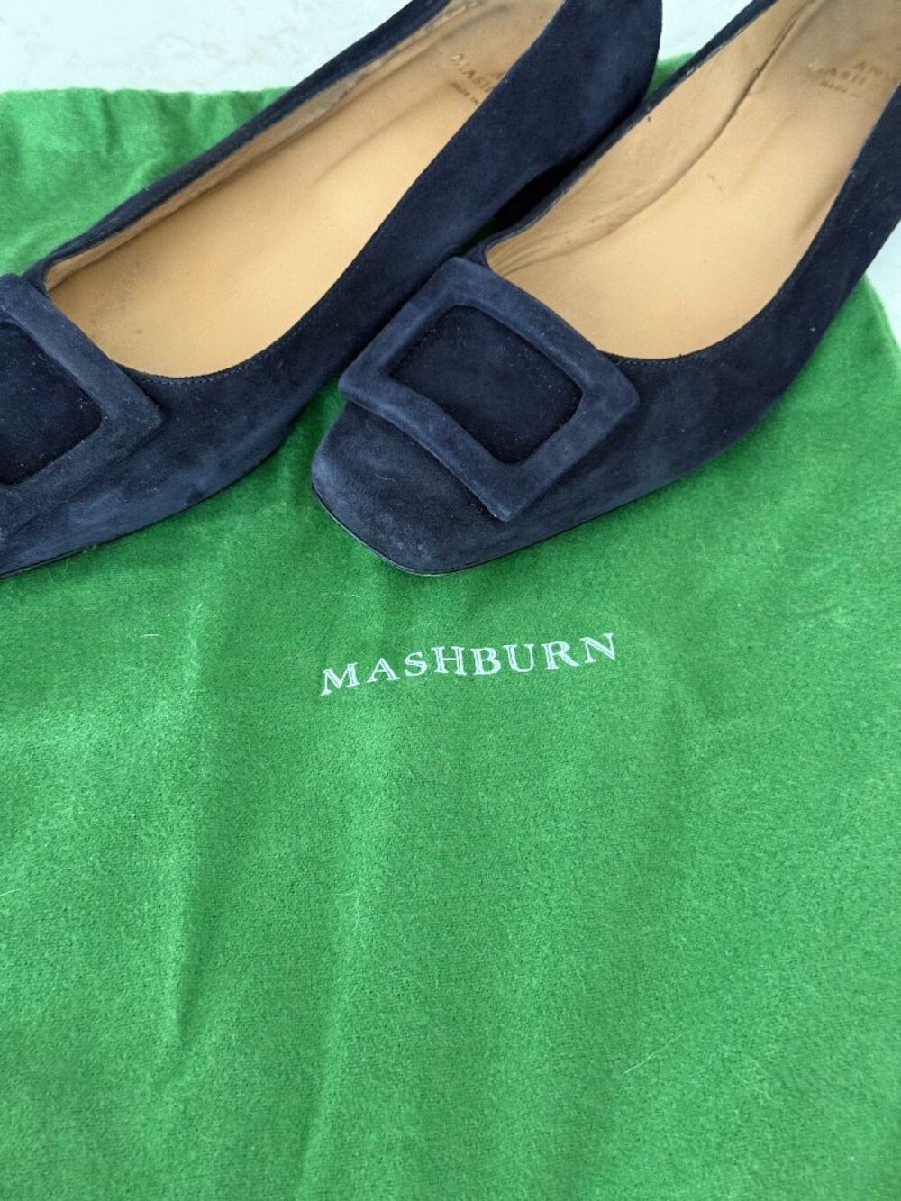Ann Mashburn Buckle Shoe - Navy
